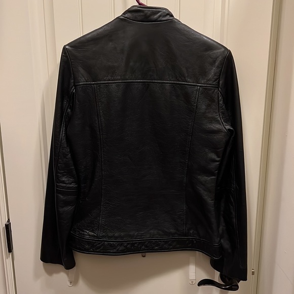 Sexy Buttery Soft Black Leather Jacket Vintage 90’s Size Small Wilson’s Leather - Picture 6 of 6